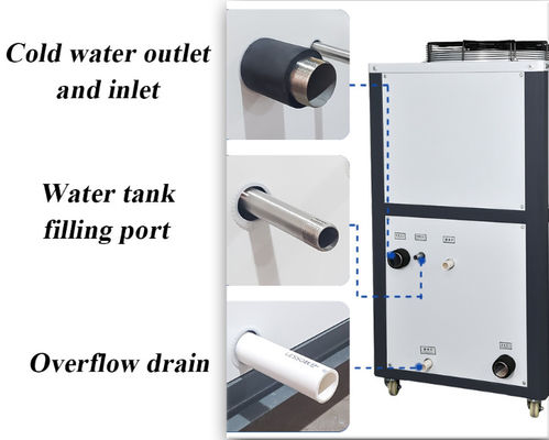Ticari Soğuk Su Soğutucu Düşük Sıcaklık 3HP Hava Soğutma