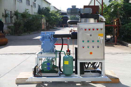 3T / 24H Bulamaç Buz Makinesi Deniz Ürünleri İçin Buz Yapma Makinesi