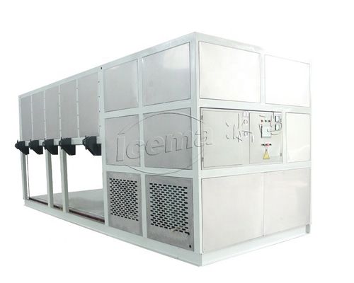 R22 R404A Doğrudan Soğutma Bloğu Buz Makinesi Tatlı Su 10 Ton Endüstriyel