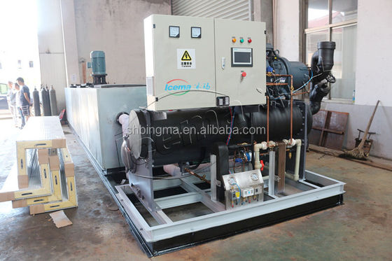 10T Salamura Soğutma Bloğu Buz Makinesi 380V 3P