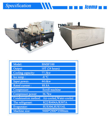 Ticari 10 Ton Buz Blok Yapma Makinesi