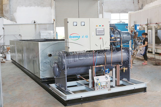 CE 15 Ton Endüstriyel Blok Buz Yapma Makinesi 70.5KW 380V