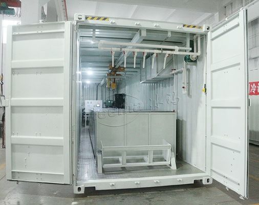 Taze Deniz Ürünleri Satan Buz Balıkçılığı için Otomatik Konteyner Buz Makinesi 220V 380V 410V 415V 440V 460V