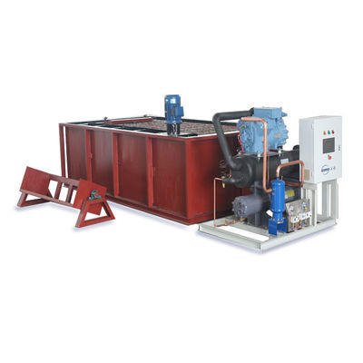 3T 5T ​​10T Tuzlu Su Soğutma Bloğu Buz Makinesi 12.37kw
