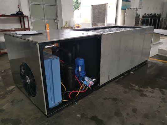 Endüstriyel 2T / 24H Tuzlu Su Soğutma Bloğu Buz Makinesi Buz Fabrikası İçin Tuzlu Su / Soğuk Hava Deposu / Soğutma / Taze