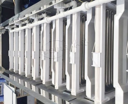 Kahve Dükkanı İçecek Endüstrisi Buz Fabrikası İçin Otomatik Buz Küpü Yapma Makinesi Endüstriyel 8T / 24h