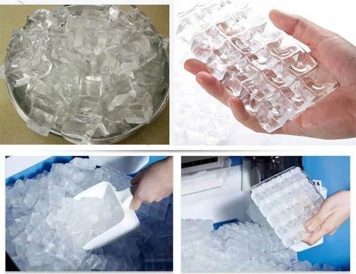 Kahve Dükkanı İçecek Endüstrisi Buz Fabrikası İçin Otomatik Buz Küpü Yapma Makinesi Endüstriyel 8T / 24h