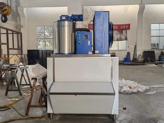 Buz Depolu 2T Tatlı Su Yaprak Buz Makinesi 380V / 220V