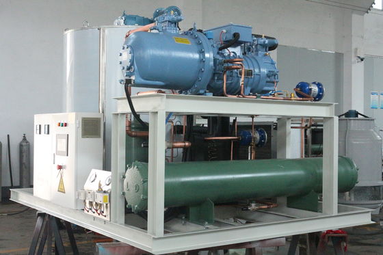 20 Ton Tatlı Su Yaprak Buz Makinesi Doğrudan Soğutma