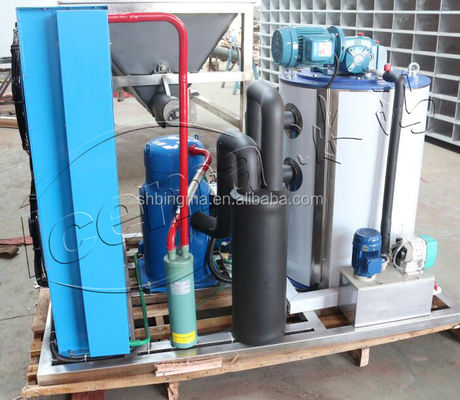30 Ton Tatlı Su Yaprak Buz Makinesi 220V Otomatik endüstriyel