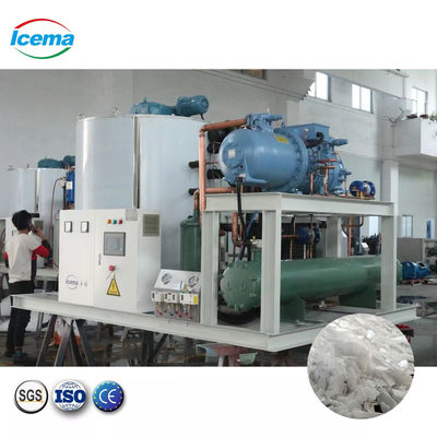 İyi fiyat 20 Ton Endüstriyel Tatlı Su Yaprak Buz Makinesi 220V çevrimiçi
