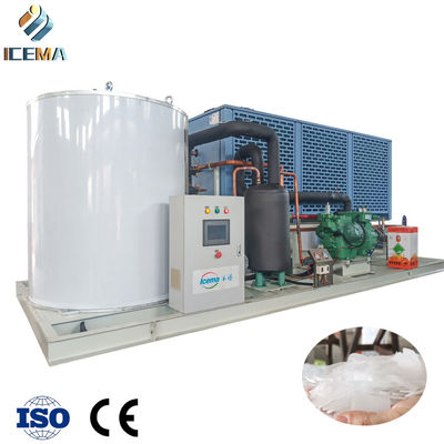 Tam Otomatik 25T/H Tatlı Su Yaprak Buz Makinesi 380V