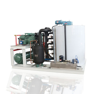 İyi fiyat 10 Ton Deniz Suyu Yaprak Buz Makinesi Ticari 32kw ​​380V çevrimiçi