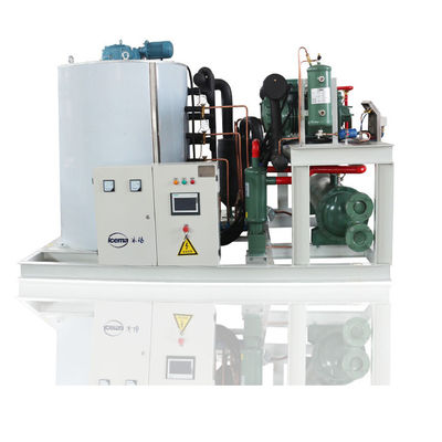 10 Ton Deniz Suyu Yaprak Buz Makinesi Ticari 32kw ​​380V
