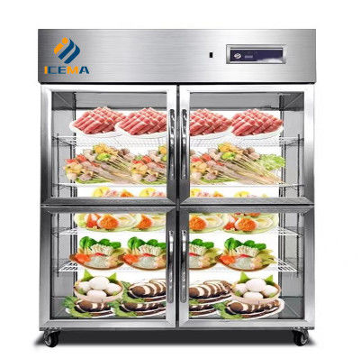 İyi fiyat Dört Kapılı 780L Mutfak Worktable Buzdolabı Dondurucu çevrimiçi