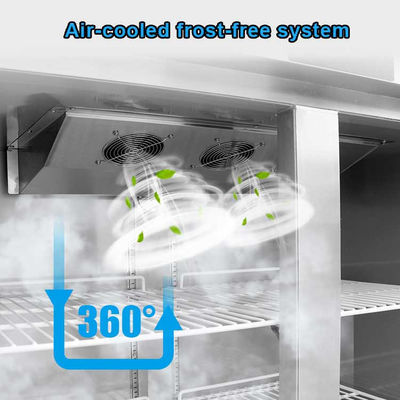 Restoran için 797L Dik Buzdolabı Dondurucu Ticari Frost Ücretsiz Akıllı Düşük Sıcaklık