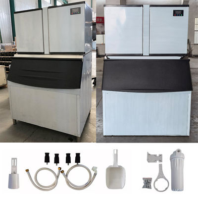 1000KG / 24H Ticari Buz Küpü Makinesi 3000W Kahve Barı / Restoran / Oteller İçin 1 Ton