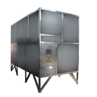 220V/50Hz Güç kaynağı Endüstriyel Buz Küpü Üreticisi Mikro Bilgisayar Kontrol Sistemi 2100x1460x2100mm