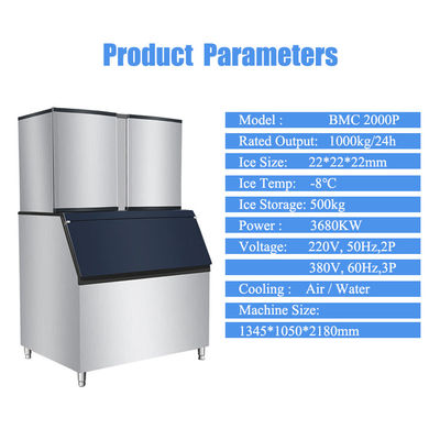 satın al En çok satılan 750kg çıkışlı ticari buz küpü makineleri bar için online manufacture