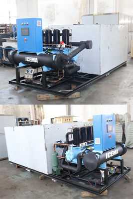 500 kg/gün-50 ton/gün Hava soğutmalı kondansiye ile Otomatik Suyunç Bloku Buz Makinesi