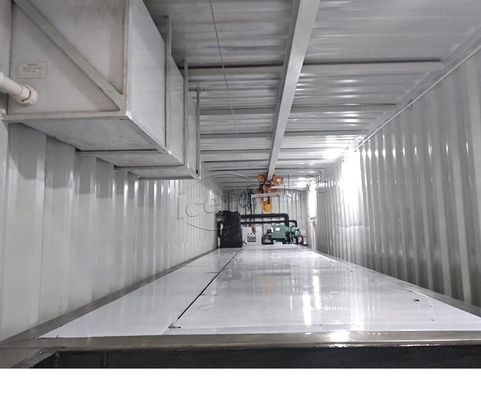 Gıda Dükkanı Endüstriyel Konteyner Blok Buz Makinesi Buz Ağırlığı 25kg 50kg 100kg Tüketim