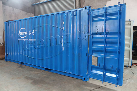 Emerson 3 Ton Doğrudan Soğutma ICEMA Konteynerli Blok Buz Tesisi