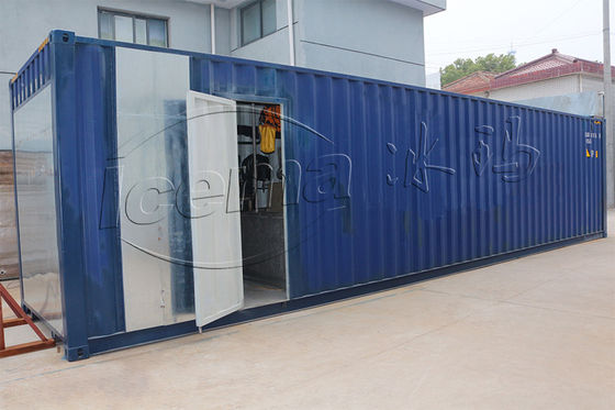 Emerson 3 Ton Doğrudan Soğutma ICEMA Konteynerli Blok Buz Tesisi