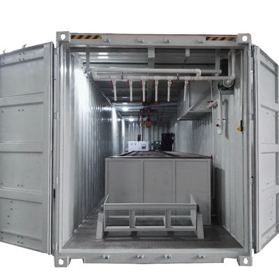 2000 KG Hava soğutmalı konteyner blok buz makinesi yüksek üretkenlik ve rekabetçi