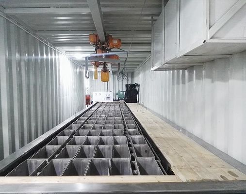 2000 KG Hava soğutmalı konteyner blok buz makinesi yüksek üretkenlik ve rekabetçi
