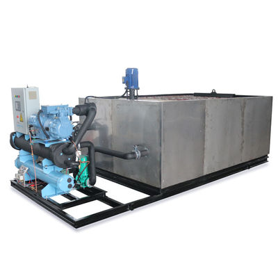 19.75KW Çok fonksiyonel 2T 5T 10T 20T 5000 kg buz üretimi için tuzlu blok buz tesisi