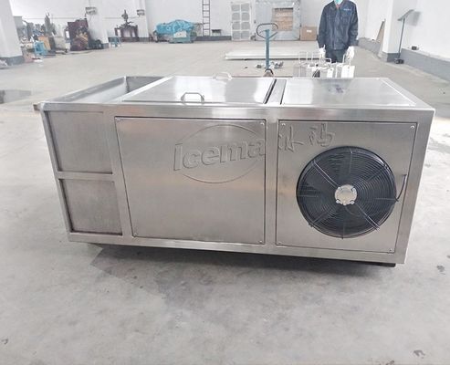 Mini Buz Fabrikası Schneider Electric Bileşenleri ile 1 Tonluk Kompakt Buz Bloku Makinesi