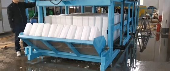 ICEMA 1T-20T/24H Büyük endüstriyel buz üretimi için doğrudan soğutma bloğu buz makinesi