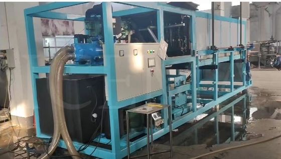 ICEMA 1T-20T/24H Büyük endüstriyel buz üretimi için doğrudan soğutma bloğu buz makinesi