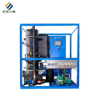 Endüstriyel 1 tonluk boru buz makinesi 4600W doğrudan güç