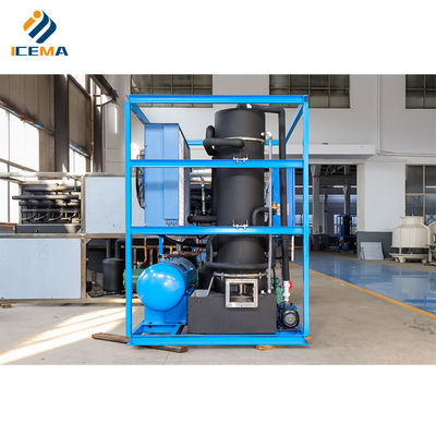 Endüstriyel 1 tonluk boru buz makinesi 4600W doğrudan güç
