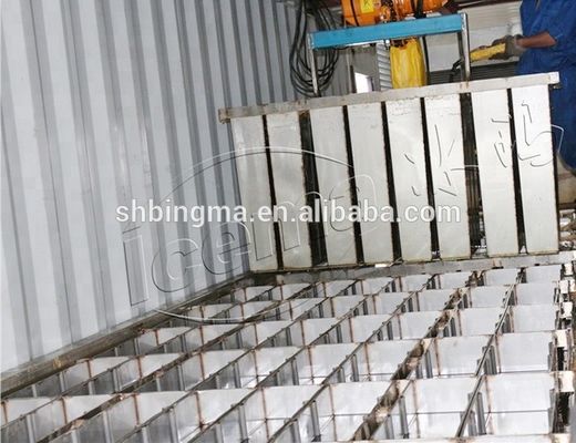 RefComp Kompresör 31.25KW 8T Konteyner Blok Buz Makinesi Liman ve Rıhtım için çıkarılabilir