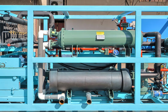 Hava/Su Soğutma 20 ton Blok Buz Makinesi Özel Endüstriyel Buz 85.5KW