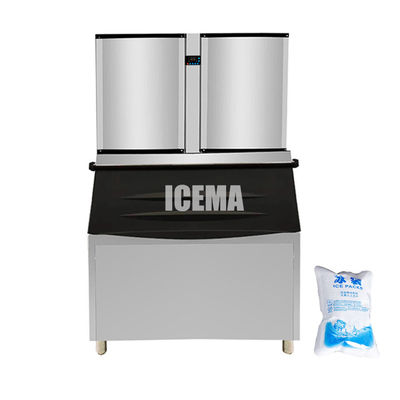 satın al En çok satılan paslanmaz çelik ticari buz küp üreticisi 1000 kg çıkış online manufacture