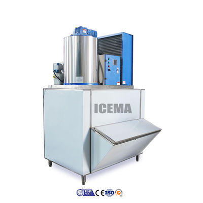Hava Soğutma / Su Soğutma Flak Buz Makinesi 1 Ton 2 Ton Buz Makinesi