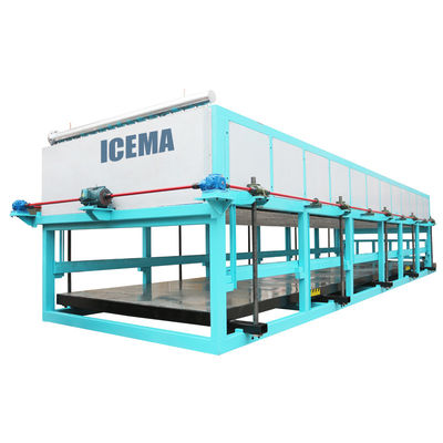 85kw Soğutma Kapasitesi Büyük ölçekli buz üretimi için Endüstriyel Buz Blok Makinesi