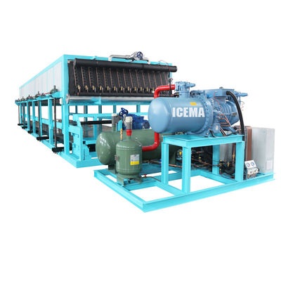 85kw Soğutma Kapasitesi Büyük ölçekli buz üretimi için Endüstriyel Buz Blok Makinesi