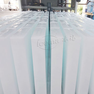 85kw Soğutma Kapasitesi Büyük ölçekli buz üretimi için Endüstriyel Buz Blok Makinesi