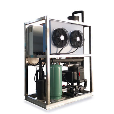 1 Ton Endüstriyel Buz Tüp Yapma Makinesi 8.9KW Soğutucu Kapasitesi ve Ucuz