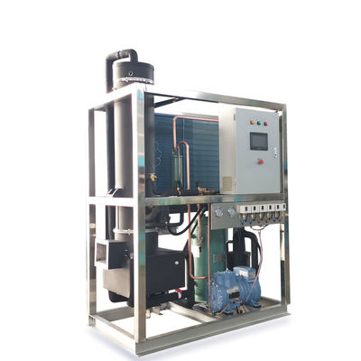 1 Ton Endüstriyel Buz Tüp Yapma Makinesi 8.9KW Soğutucu Kapasitesi ve Ucuz