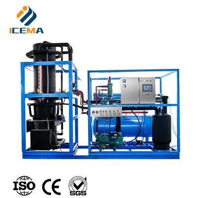 ICEMA Tüp Buz Makinesi Özel Gündelik Çıktı 1T-30T Satış için Uygun Buz Barları Oteller Paketleme Makinesiyle Sağlanabilir Buz Torbaları