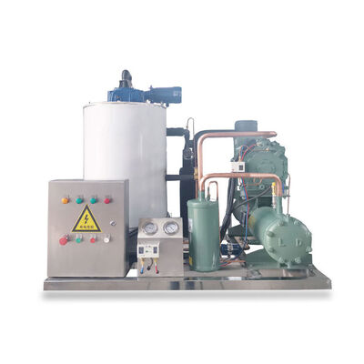 satın al Gıda Balık Çiftliği İçin Otomatik Deniz Suyu Yaprak Buz Makinesi 1 Ton Ticari online manufacture
