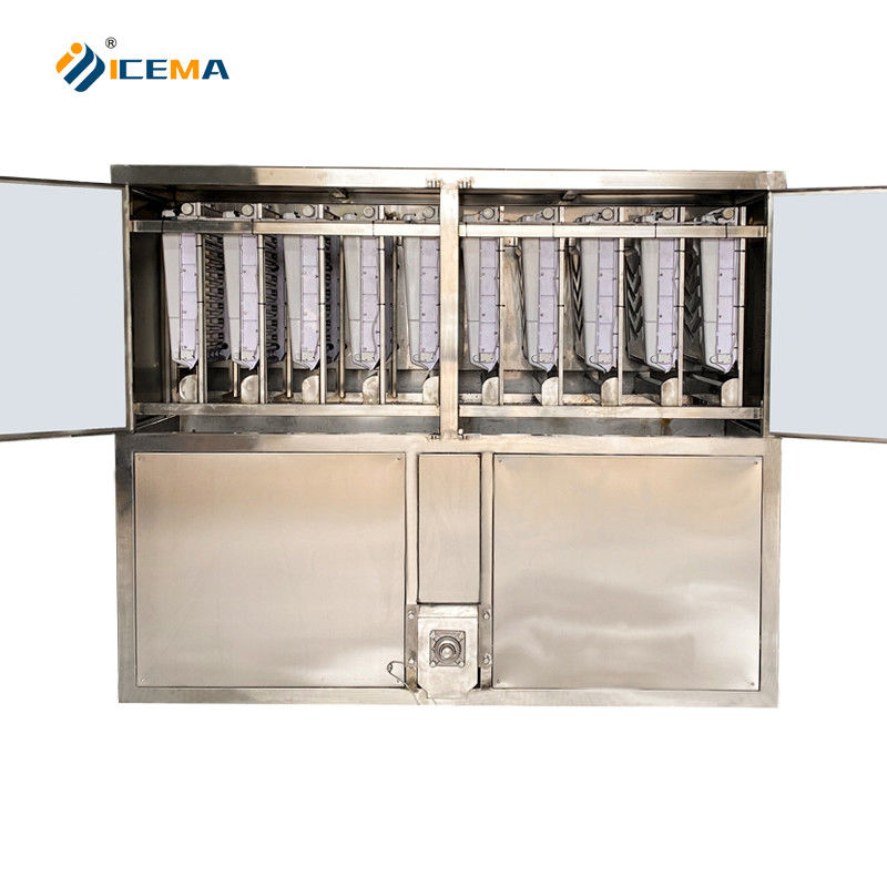 Kristal küp buz üretim hattı için otomatik 3T 300KG buz makinesi