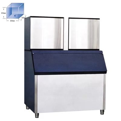 İyi fiyat 1345*1050*1950mm İçki Şarap Çayı için Ticari 1 Tonluk Küp Buz Makinesi çevrimiçi