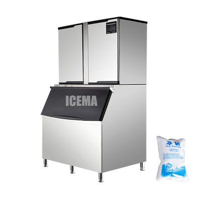 İyi fiyat ICEMA 1000KG 24H Copeland kompresörü ile otomatik 1 ton buz küpü yapma makinesi çevrimiçi