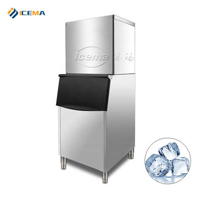 İyi fiyat 200KG 300kg 400kg 500kg ICEMA Buz Küpü Makinesi 760*830*1780mm Buz Boyutu 22x22x22mm çevrimiçi